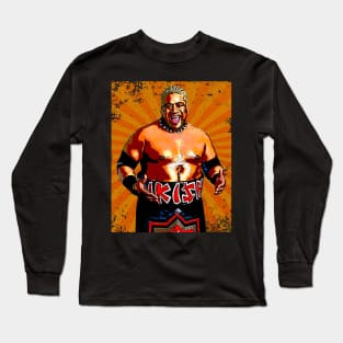 Rikishi // Retro Comics Style Long Sleeve T-Shirt